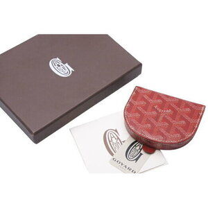 GOYARD Pact Wallet Raspail Semicircle Red